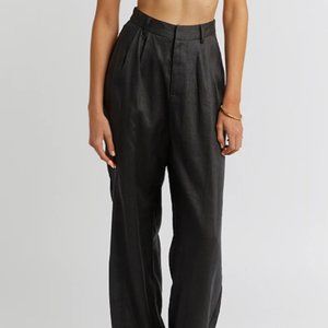 Dissh Norah Black Linen Pant